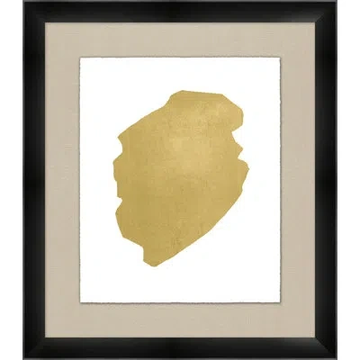 Wendover Art Group Gilded Abstract 4 By Thom Filicia - Picture Frame Painting On Paper In White;yellow