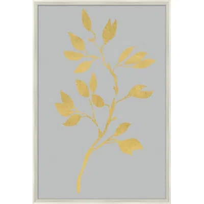 Wendover Art Group Gilded Branch 1 By Lillian August - Picture Frame Painting On Paper In Gray;gold