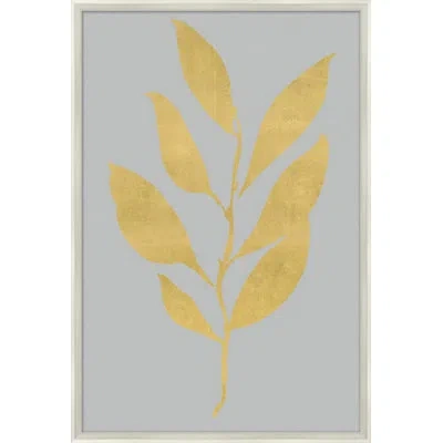 Wendover Art Group Gilded Branch 3 By Lillian August - Picture Frame Painting On Paper In Gray;gold