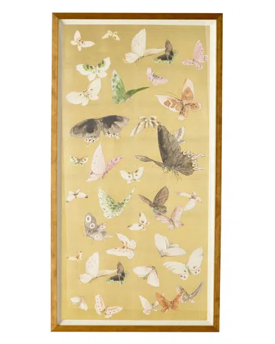 Wendover Art Group Gilded Butterfly Flight Ii Giclee Art In Gold