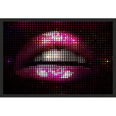 Wendover Art Group Glimmer In The Dark By Christopher Kennedy - Picture Frame Photograph On Paper In Black;pink