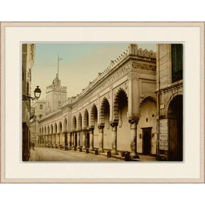 Wendover Art Group Global Citizen 4 - Picture Frame Photograph On Canvas In Blue;brown;cream