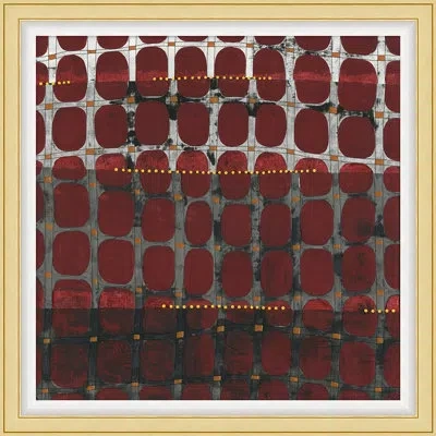 Wendover Art Group Go Through The Fence 2 - Picture Frame Print On Paper In Gray;red