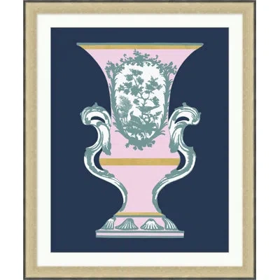 Wendover Art Group Gold China 1 - Picture Frame Painting On Paper In Blue