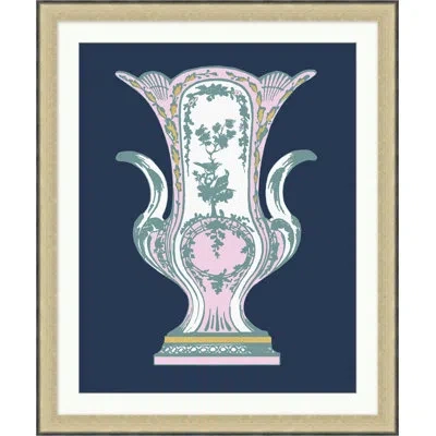 Wendover Art Group Gold China 2 - Picture Frame Painting On Paper In Blue