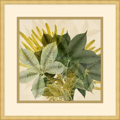 Wendover Art Group Golden Briar 5 - Picture Frame Painting In Green;beige;yellow