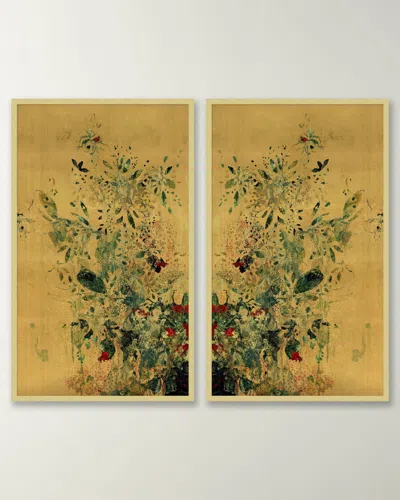 Wendover Art Group Golden Memory Two-piece Wall Art Set In Brown