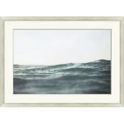 Wendover Art Group Good Morning Waves 1 - Picture Frame Photograph On Paper In Gray;off White