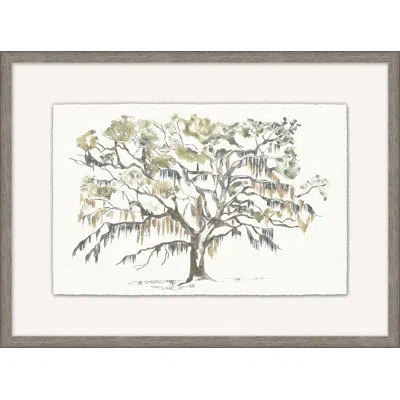 Wendover Art Group Graceful Moss Veils 2 In Gray,green,white