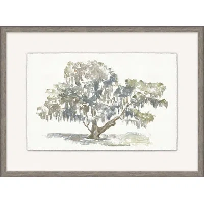 Wendover Art Group " Graceful Moss Veils 3 " In Green,brown,white