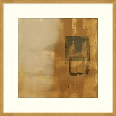 Wendover Art Group Graffiti In Gold 2 - Picture Frame Painting On Paper In Gray;beige;yellow