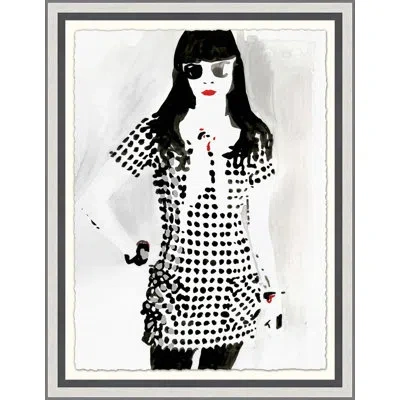 Wendover Art Group Grand Allure By Lillian August - Picture Frame Painting On Paper In Black;white;red