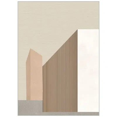 Wendover Art Group Grand Opulent Structure By Thom Filicia - Floater Frame Graphic Art On Canvas In Brown;white;tan