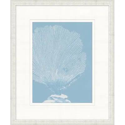 Wendover Art Group Graphic Ocean Collection 10 - Picture Frame Painting On Paper In Blue;white