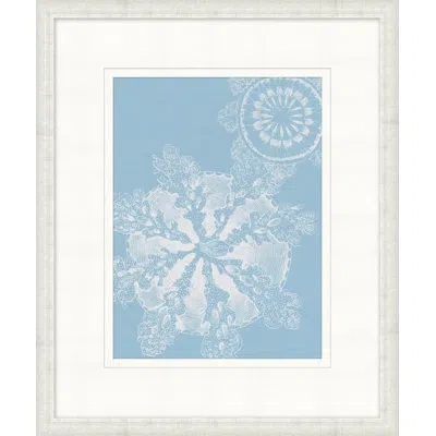 Wendover Art Group Graphic Ocean Collection 2 - Picture Frame Painting On Paper In Blue;white