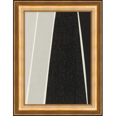 Wendover Art Group Graphite Blocks 1 By Thom Filicia - Single Picture Frame Graphic Art In Black;gray
