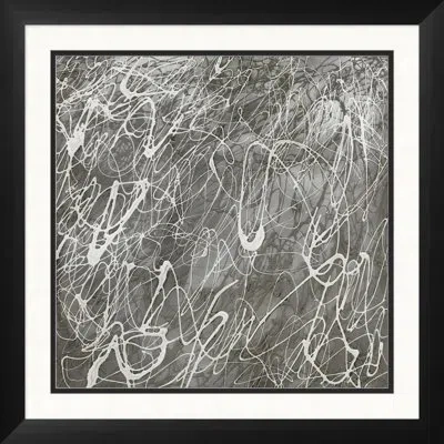 Wendover Art Group Gray Expressionism 2 - Picture Frame Graphic Art On Paper In White;dark Gray