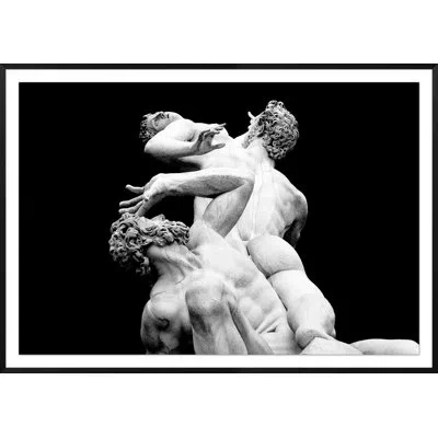 Wendover Art Group Greek Details 1 By Mat Sanders - Single Picture Frame Photograph In Black;white