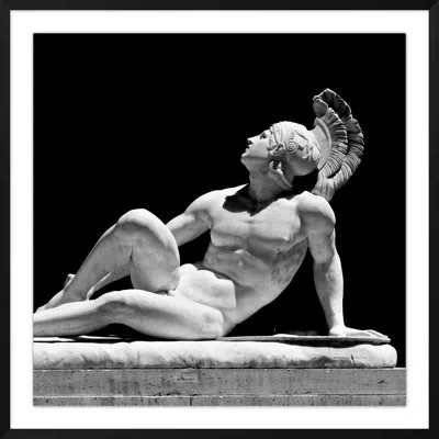 Wendover Art Group Greek Details 2 By Mat Sanders - Single Picture Frame Photograph In Black;white