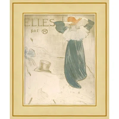 Wendover Art Group Green Gown - Picture Frame Drawing Print On Paper In White;green