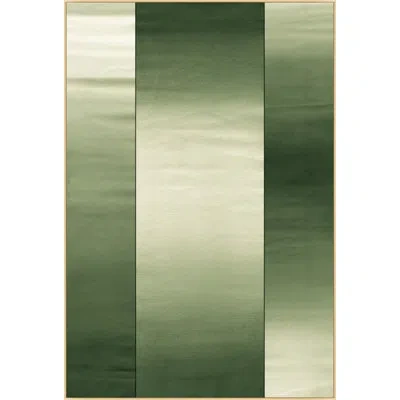 Wendover Art Group Green Olive By Mat Sanders - Floater Frame Print On Canvas In Ivory,green