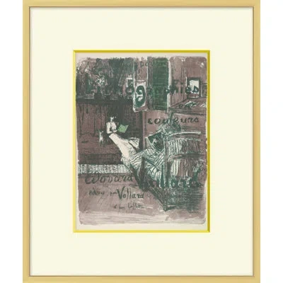 Wendover Art Group Green Room 2 - Picture Frame Painting On Paper In Brown;green