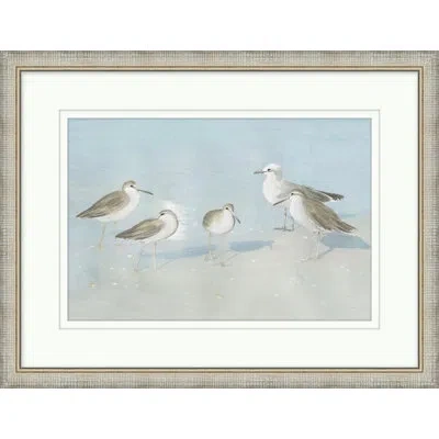 Wendover Art Group Gulls 2 - Picture Frame Painting On Canvas In Gray