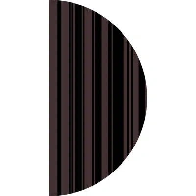Wendover Art Group Half Moon Angles 3 In Black,white,dark Brown