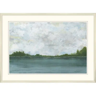 Wendover Art Group Harmonious Estuary 1 - Picture Frame Painting On Paper In Blue;white;green