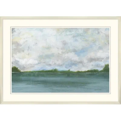 Wendover Art Group Harmonious Estuary 2 - Picture Frame Painting On Paper In Blue;white;green