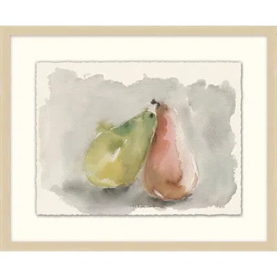 Wendover Art Group Harvest 4 - Picture Frame Painting On Paper In Green;gray