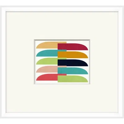 Wendover Art Group Harvest Mod 1 By Christopher Kennedy - Picture Frame Graphic Art On Paper In Blue;green;ivory