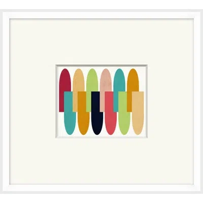 Wendover Art Group Harvest Mod 3 By Christopher Kennedy - Picture Frame Graphic Art On Paper In Blue;green;ivory
