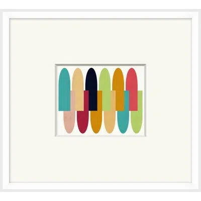Wendover Art Group Harvest Mod 4 By Christopher Kennedy - Picture Frame Graphic Art On Paper In Blue;green;ivory