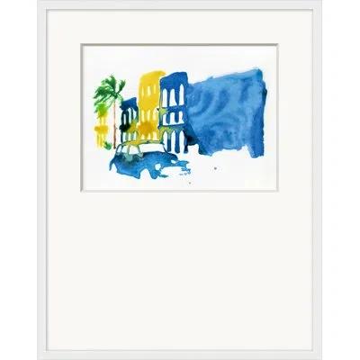 Wendover Art Group Havana Afternoon 3 - Picture Frame Painting In Blue;green;yellow