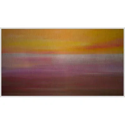 Wendover Art Group Hazy Light By Lillian August - Floater Frame Painting In Brown;yellow;orange