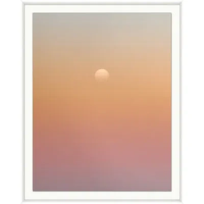 Wendover Art Group Hazy Sun 1 By Mat Sanders - Single Picture Frame Print In Pink,orange,gray