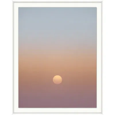 Wendover Art Group Hazy Sun 2 By Mat Sanders - Single Picture Frame Print In Blue,orange,purple