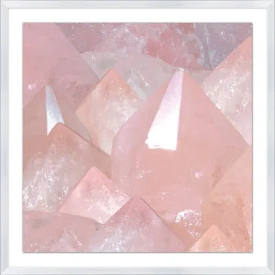 Wendover Art Group Healing Minerals 1 - Picture Frame Photograph On Paper In Pink