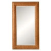 Wendover Art Group Hendrix Rectangle Leather Floor Mirror In Cognac