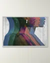 Wendover Art Group Her Silver Earring Framed Giclee In Multi