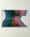 Wendover Art Group Her Silver Earring Framed Giclee In Multi