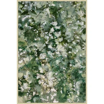 Wendover Art Group Herb Garden - Floater Frame Painting On Canvas In Green