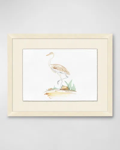 Wendover Art Group Heron Stance 1 Giclee In Brown