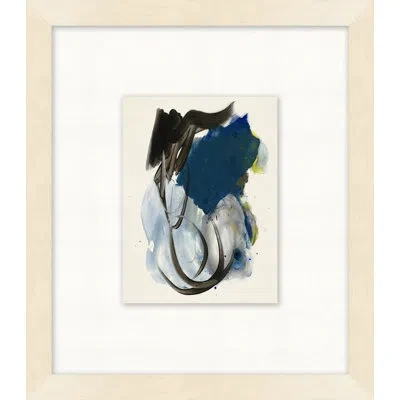 Wendover Art Group Hidden Faces 4 By Thom Filicia - Shadow Box Painting On Canvas In Blue;black;ivory