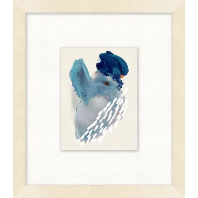 Wendover Art Group Hidden Faces 5 By Thom Filicia - Shadow Box Print On Canvas In Blue;ivory