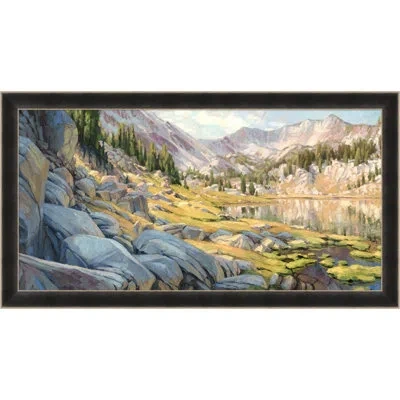 Wendover Art Group Hidden Lake - Floater Frame Painting On Canvas In Multicolor