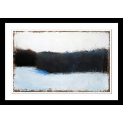 Wendover Art Group Hillside - Picture Frame Painting On Paper In Blue;black;white