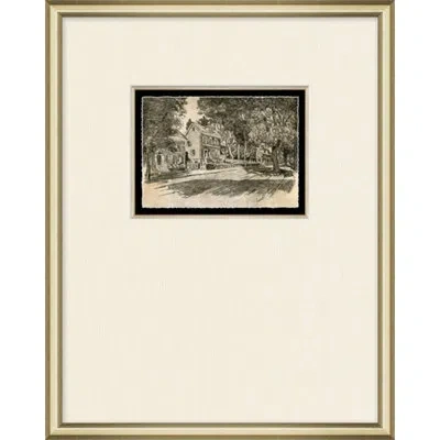 Wendover Art Group Homes Of My Father 2 - Picture Frame Painting On Paper In Black;ivory