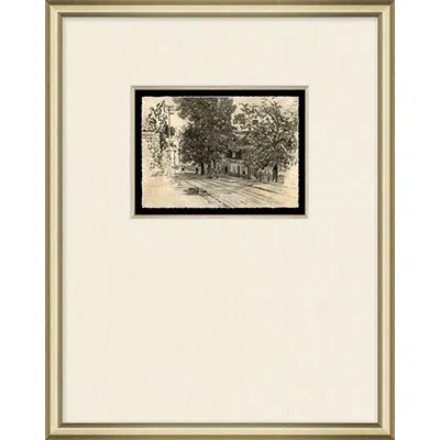 Wendover Art Group Homes Of My Father 3 - Picture Frame Painting On Paper In Black;ivory